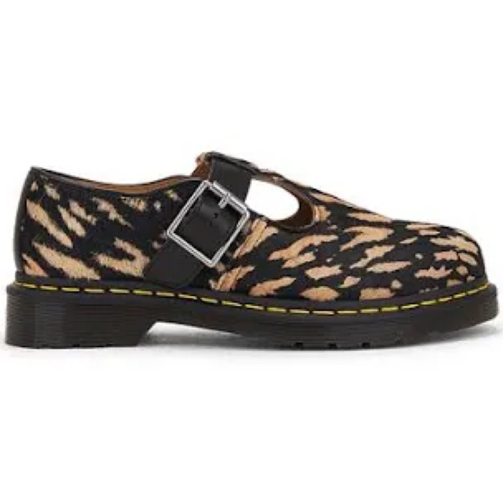 Dr. Martens Calf Hair T-Bar Shoes